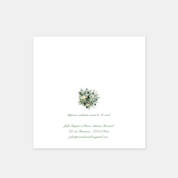 Hochzeitskarte Gutshof Quincampoix