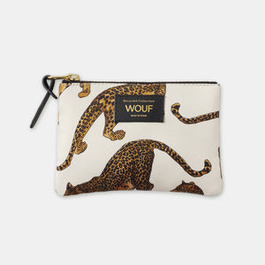 Mini-Clutch mit Leopardenmuster