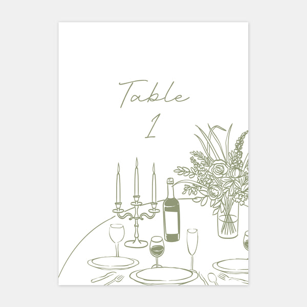 Schöne Tischkarten für Hochzeiten zu Hause – 5 Stück