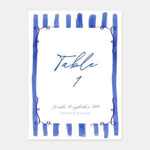 Marque table jolies lignes - 5ex
