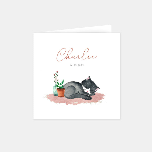 Little cat birth announcement