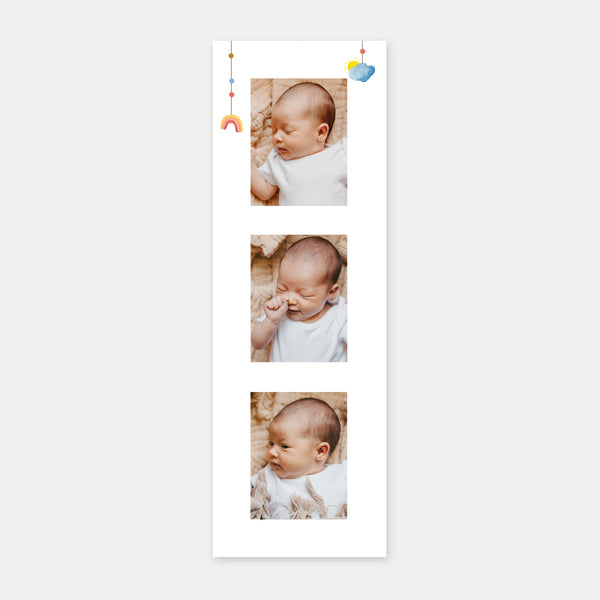 Faire-part de naissance marque page mobile