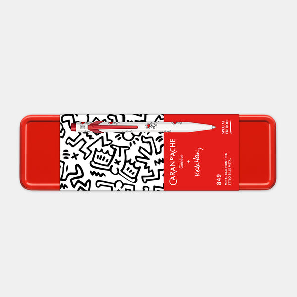 Stylo bille 849 Keith Haring blanc