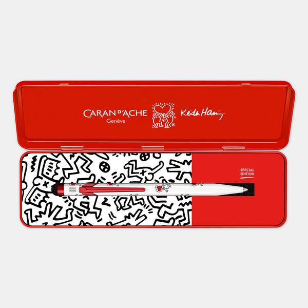 Stylo bille 849 Keith Haring blanc