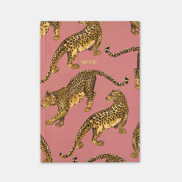 Olivgrünes Leoparden-A5-Notizbuch