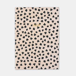 Olivgrünes Leoparden-A5-Notizbuch