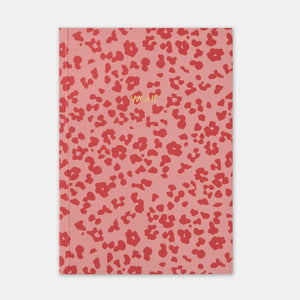 Olivgrünes Leoparden-A5-Notizbuch