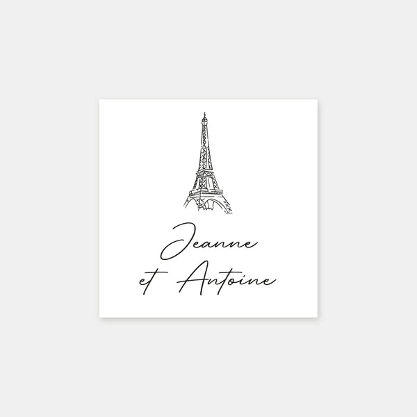 Tampon personnalisé tour Eiffel