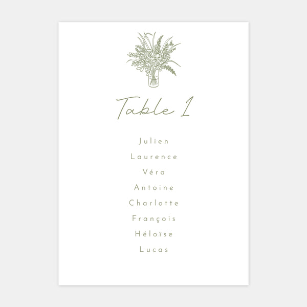 Plan de table de mariage belle demeure - 5ex