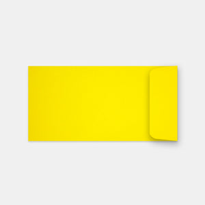 Pochette 115x225 mm velin jaune