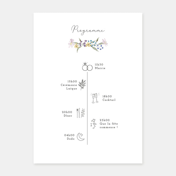 Hochzeitseinladung mit Landkranz