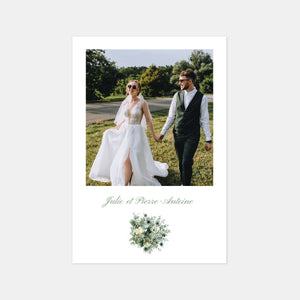 Dankeskarte Hochzeit auf dem Weingut