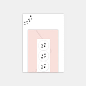 Set de papiers à lettre - Pattes de chat