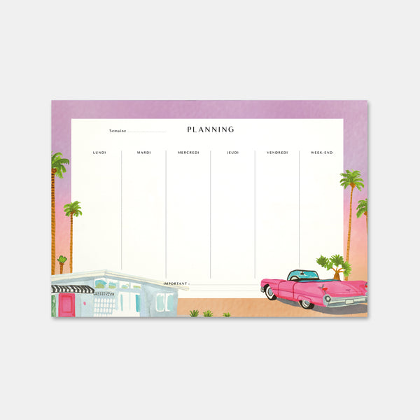 Palm Springs Weekly Planner