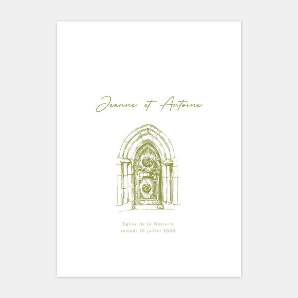 Vineyard engraving wedding booklet