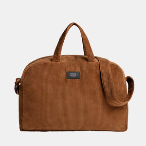 Sac de weekend velours - Caramel