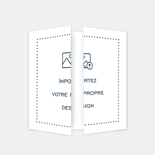 Faire-part de mariage triptyque à personnaliser