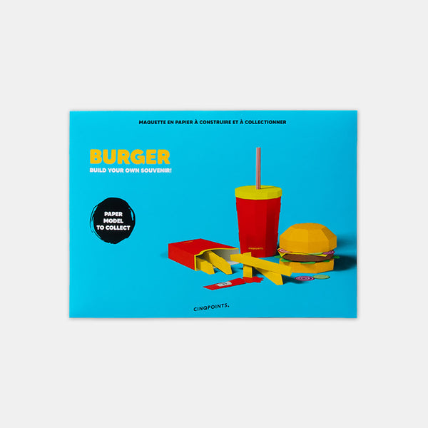 Maquette 3D en papier - Burger