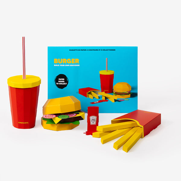 Maquette 3D en papier - Burger