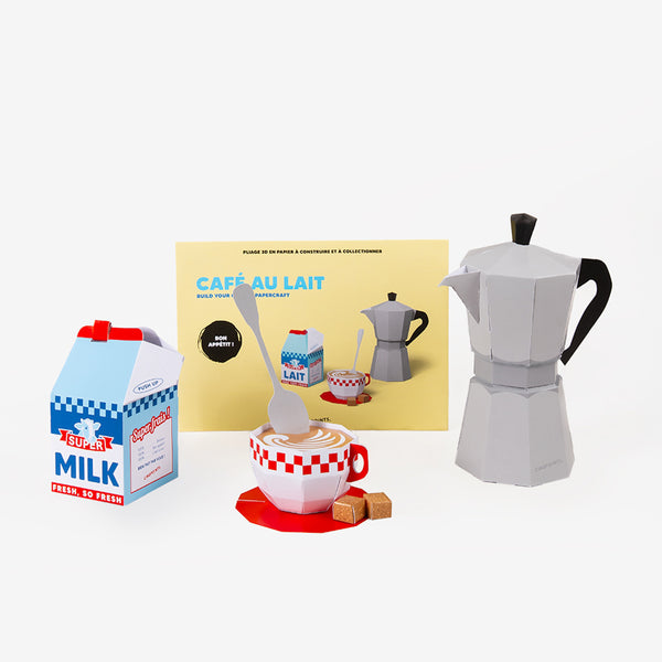 Maquette 3D en papier - Café au lait