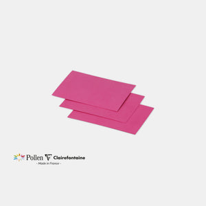 Carte 70x95 velin 210g rose fuchsia Pollen