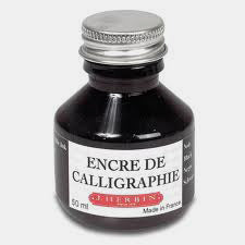 bottle 50 ml black calligraphy ink