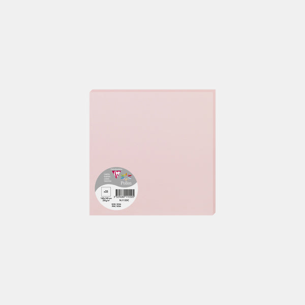 Card 160x160 vellum 210g pink Pollen