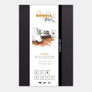 Bloc marker A4+ papier uni blanc 100 g/m²