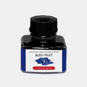 Flasche mit 30 ml nachtblauer Stifttinte