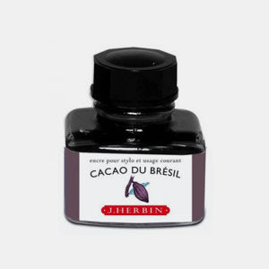 Bouteille 30 ml encre pour stylo cacao du brésil