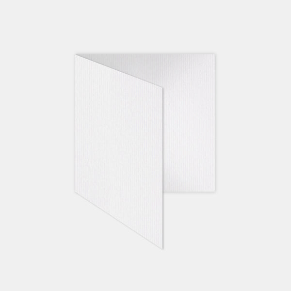 Pre-folded card 130x260mm natural white laid