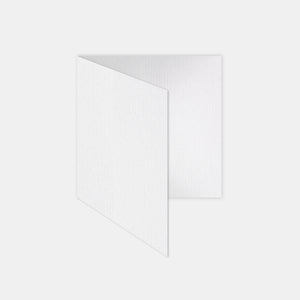 Pre-folded card 130x260mm natural white laid
