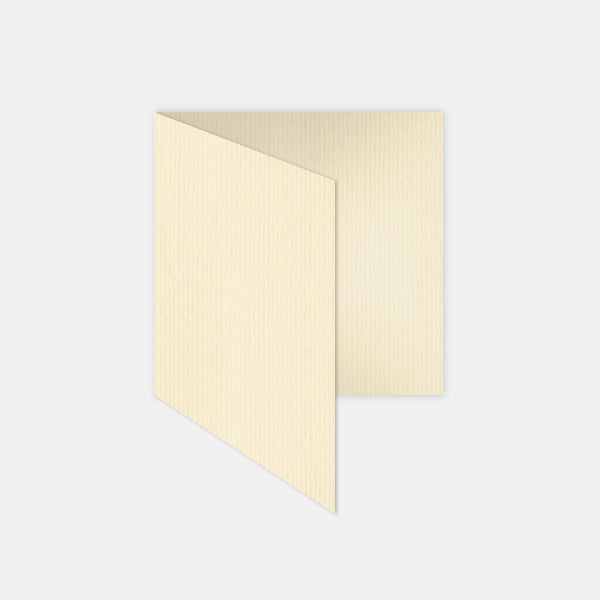 Pre-folded card 130x260mm ivory laid