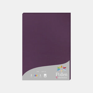 A4-Pergamentblatt, 160 g schwarze Johannisbeerpollen