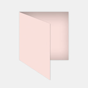 Pre-folded card 145x290mm pale pink vellum