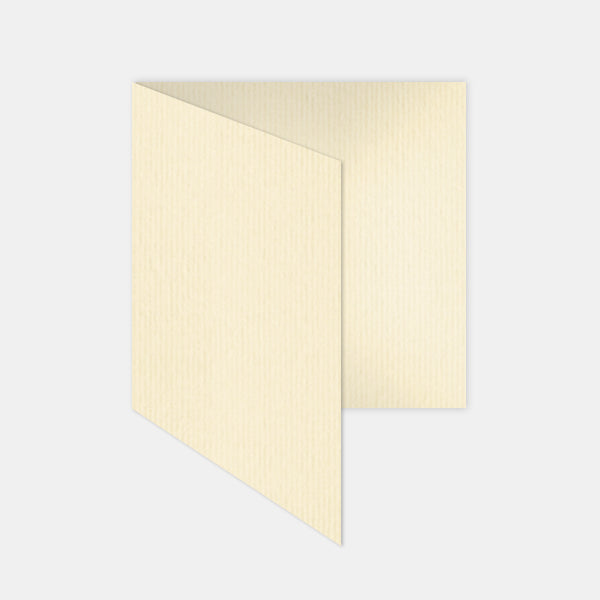Pre-folded card 145x290mm ivory laid