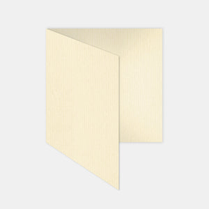 Pre-folded card 145x290mm ivory laid