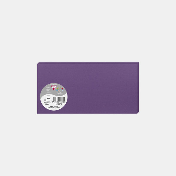 Card 106x213 vellum 210g purple Pollen