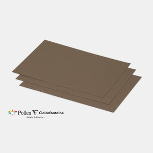 Card 158x222 vellum 210g taupe brown Pollen