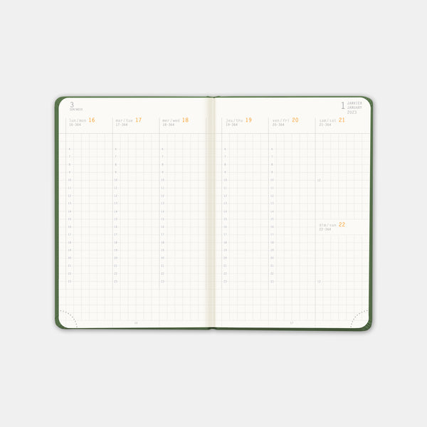 Agenda 2023 Rhodia a6 sauge