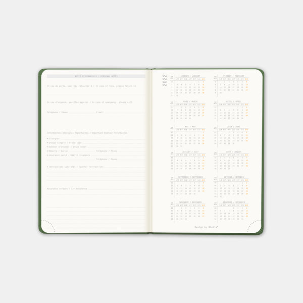 Agenda 2023 Rhodia a6 sauge