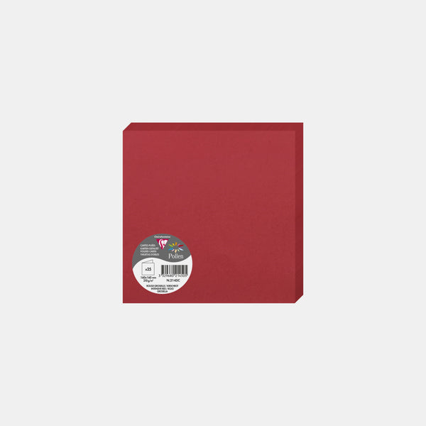 Pre-folded card 160x320 vellum 210g currant red Pollen