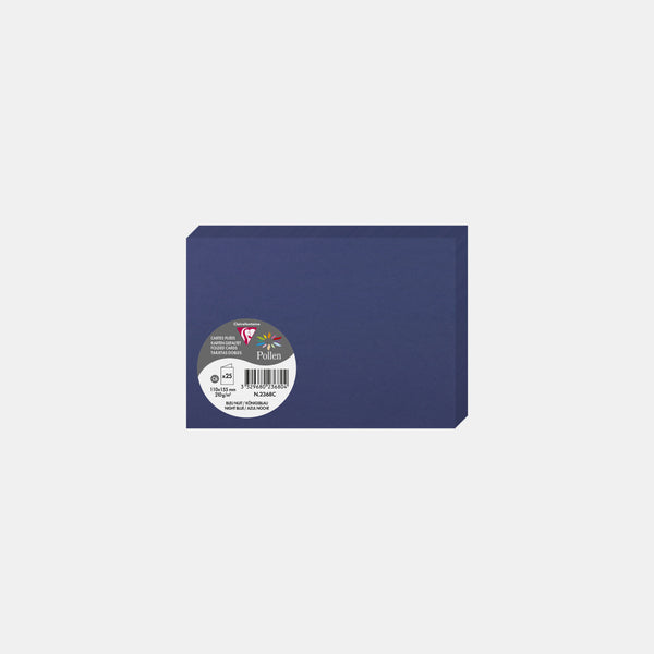 Pre-folded card 110x210 vellum 210g midnight blue Pollen