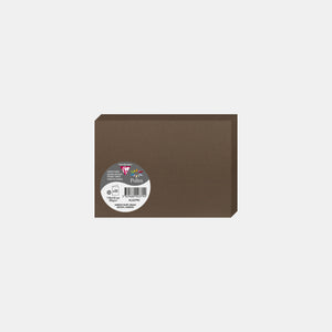 Pre-folded card 110x210 vellum 210g taupe brown Pollen