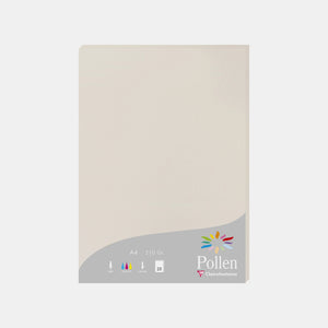 Feuille A4 velin 210g gris perle Pollen