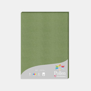 A4 vellum sheet 210g sage green Pollen