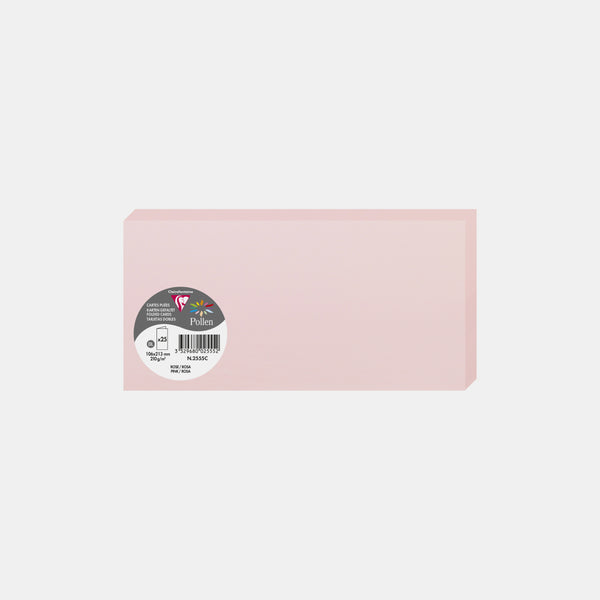 Pre-folded card 213x213 vellum 210g pink Pollen