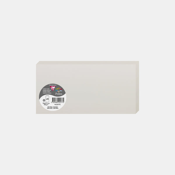 Pre-folded card 213x213 vellum 210g pearl gray Pollen