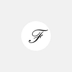 Pastille alphabet lettre anglaise F