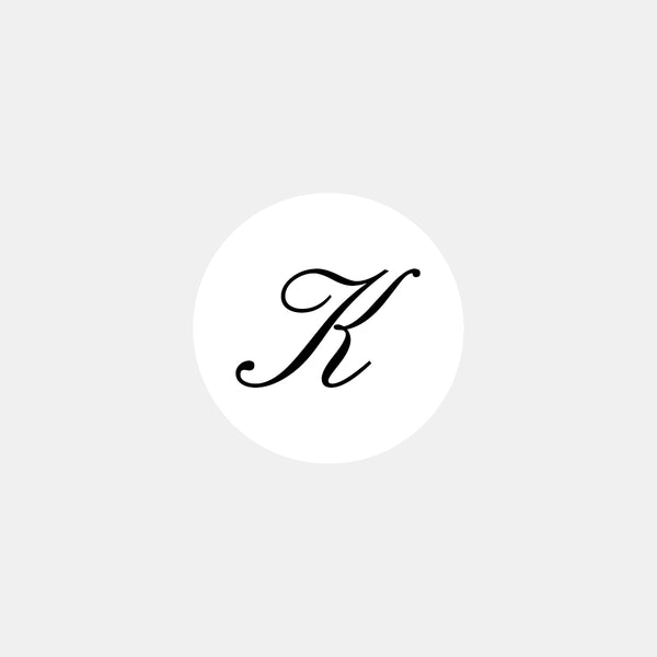 Pastille alphabet lettre anglaise K